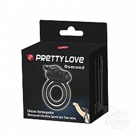Anillo vibrador doble con conejo