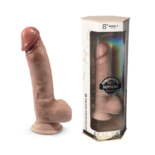Dildo Premium Edition Real Skin 8" Modelo 1