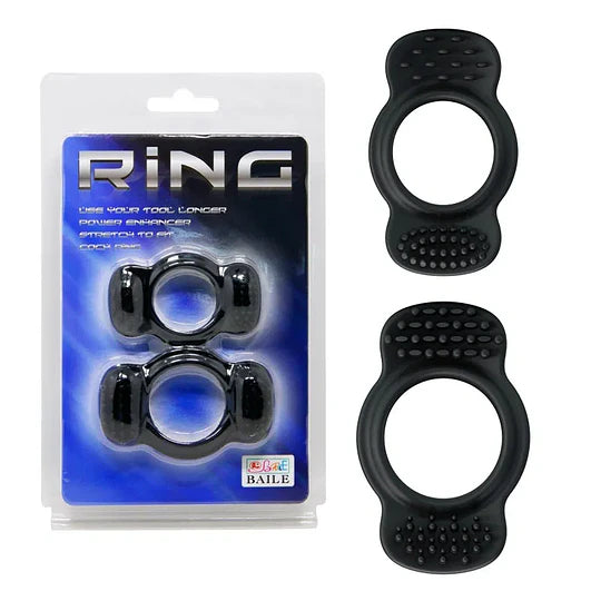 Anillo Ring Duo negro