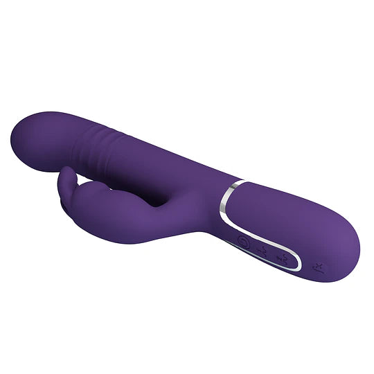 Vibrador Conejo con Empuje y Perlas vibratorias giratorias