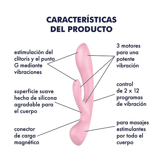 Vibrador 2 en 1 Triple OH