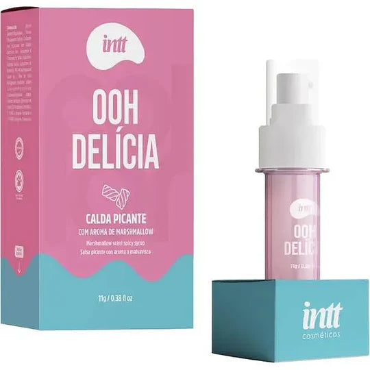 Gel besable calido y vibrante con sabores Intt