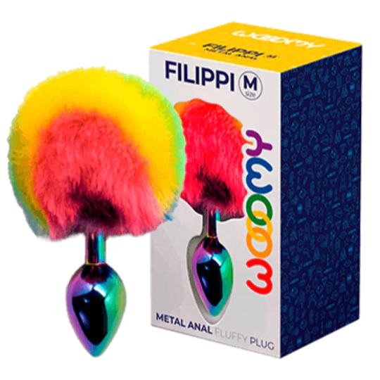Plug anal metalico Multicolor Wooomy Filippi
