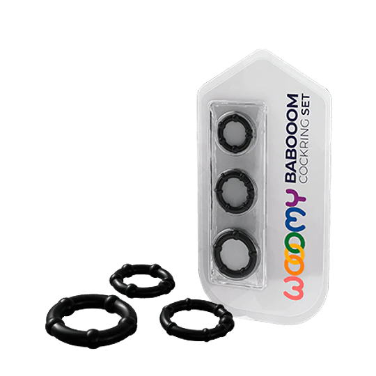 Set de 3 anillos peneanos Wooomy Babooom