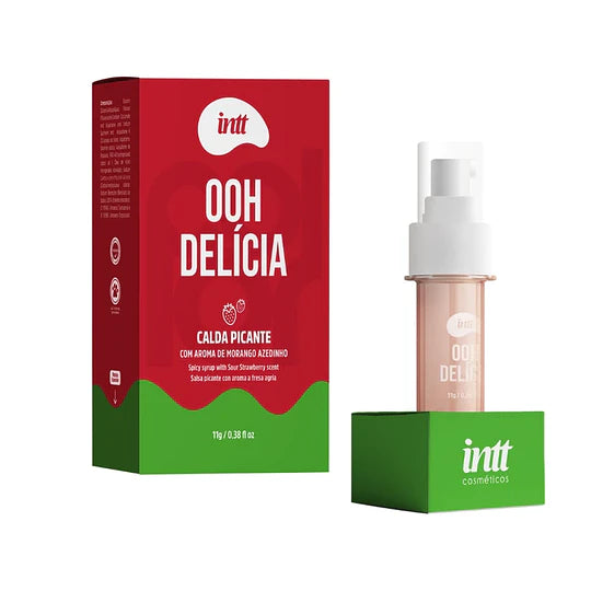 Gel besable calido y vibrante con sabores Intt