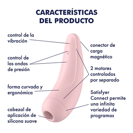 Vibrador con pulso de aire Satisfyer Curvy 2