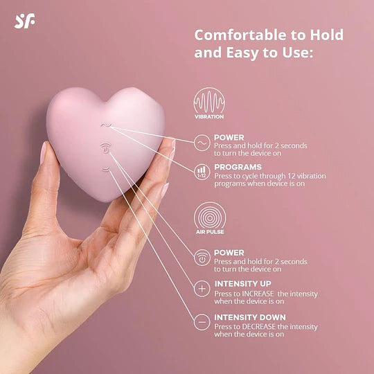 Vibrador Succionador Satisfyer Cutie Heart Red