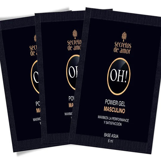 Sachet gel masculino potenciador Power OH 6 ml. x 3 unidades