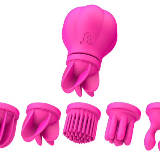 Vibrador 5 Cabezales Caress Adrien Lastic