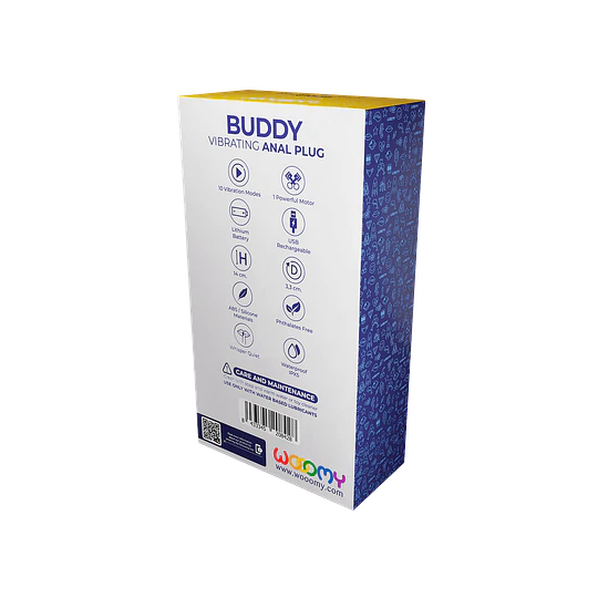Plug anal vibrador Wooomy Buddy