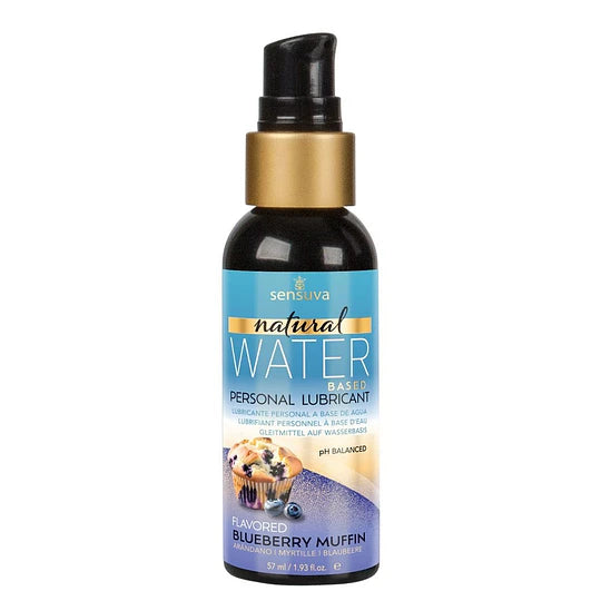Lubricante base agua Sensuva sabor Muffin Arandanos