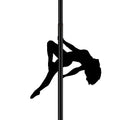 Cano Pole Dance Negro Ajustable 215 a 279 cm Diametro 5,1 cm