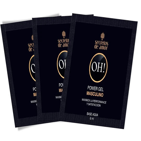 Sachet gel masculino potenciador Power OH 6 ml. x 3 unidades