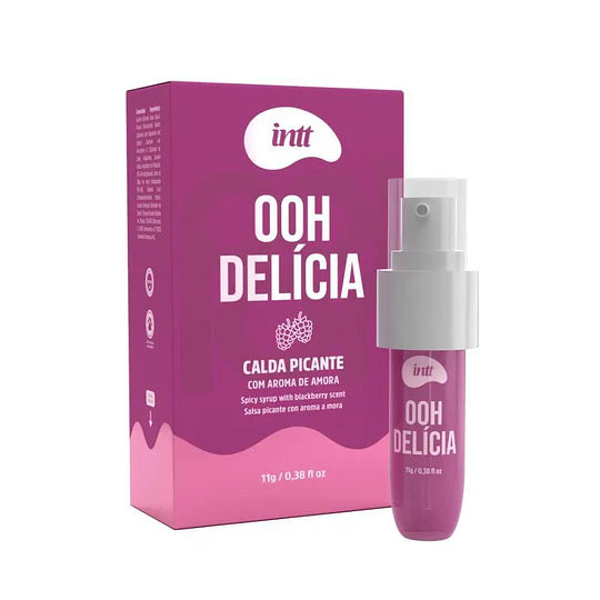 Gel besable calido y vibrante con sabores Intt