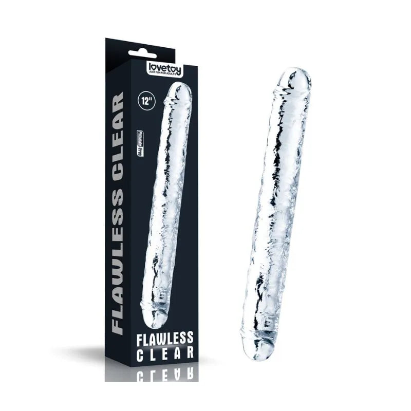 Dildo doble transparente Flawless