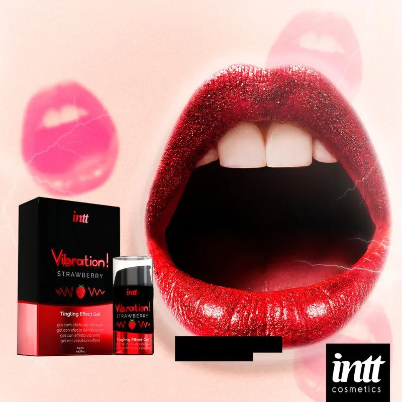 Gel Efecto Vibración Frutilla INTT