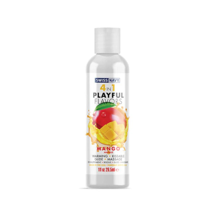 Lubricante Íntimo Cálido con Sabores Swiss Navy 4 en 1