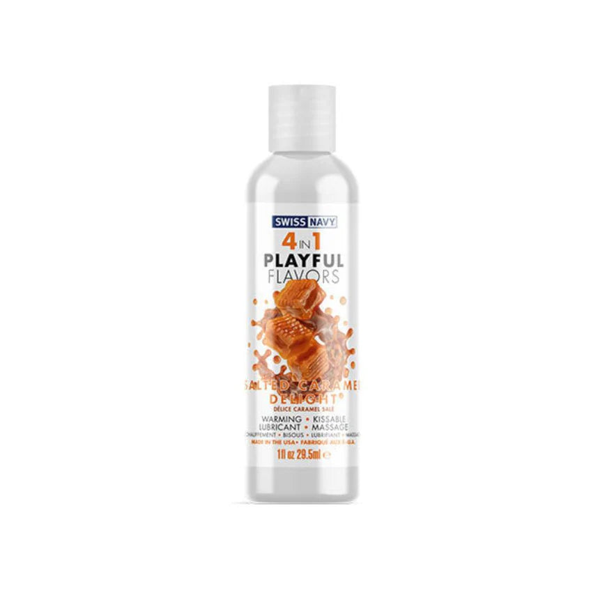 Lubricante Íntimo Cálido con Sabores Swiss Navy 4 en 1