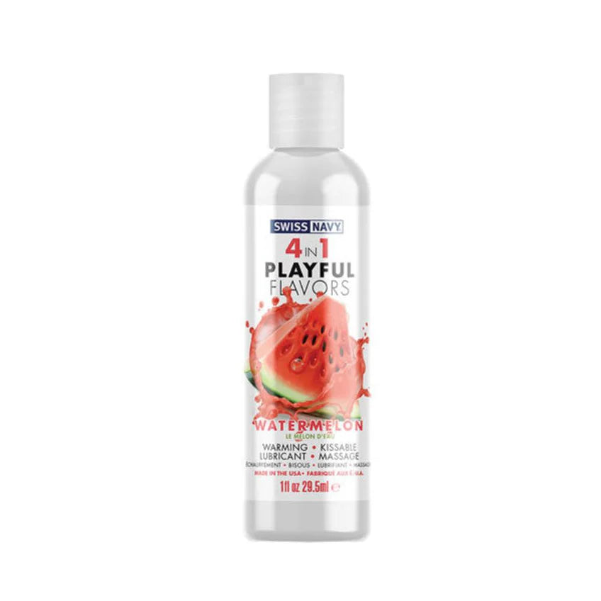Lubricante Íntimo Cálido con Sabores Swiss Navy 4 en 1