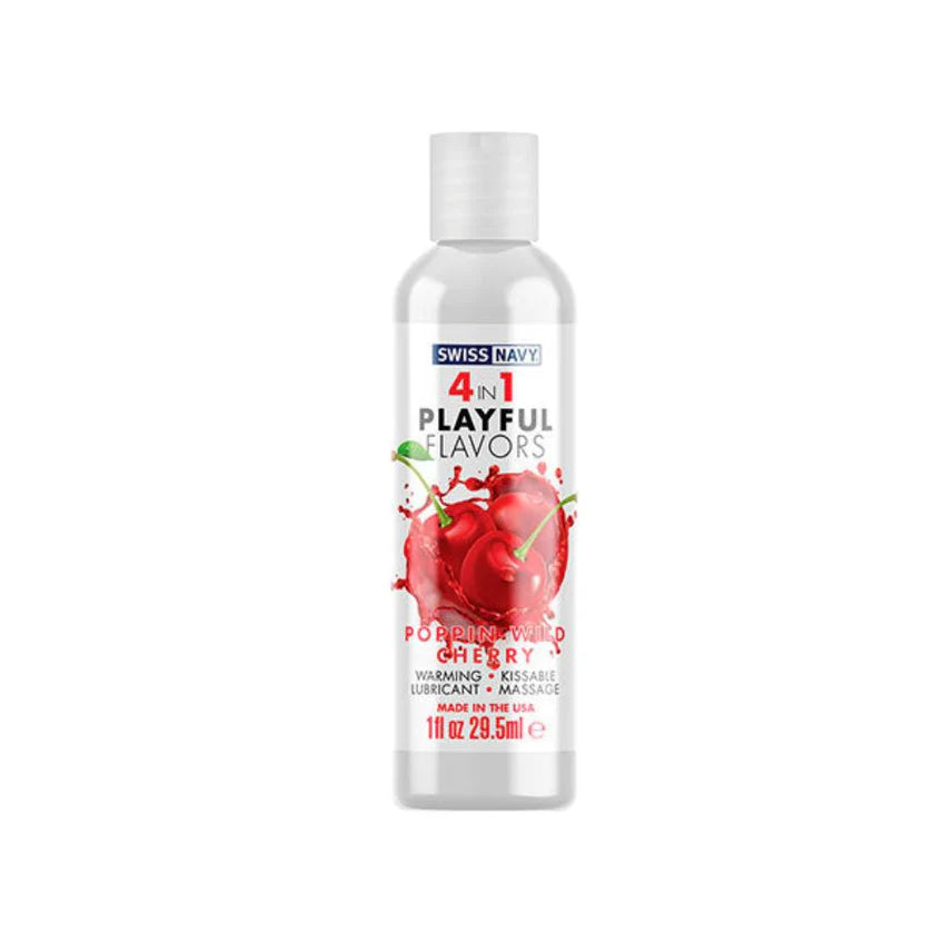 Lubricante Íntimo Cálido con Sabores Swiss Navy 4 en 1