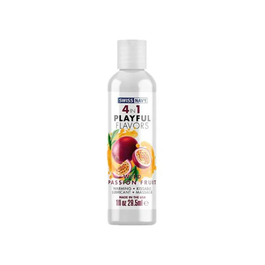 Lubricante Íntimo Cálido con Sabores Swiss Navy 4 en 1